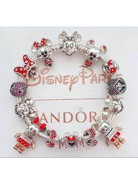 1 NEW Pandora Disney Silver Mickey Minnie Mouse Sally Harry Dangle Dumbo Charm